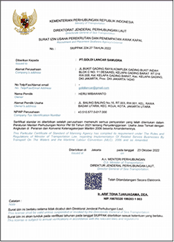 INDONESIA Crewing Licence
(SIUPPAK)