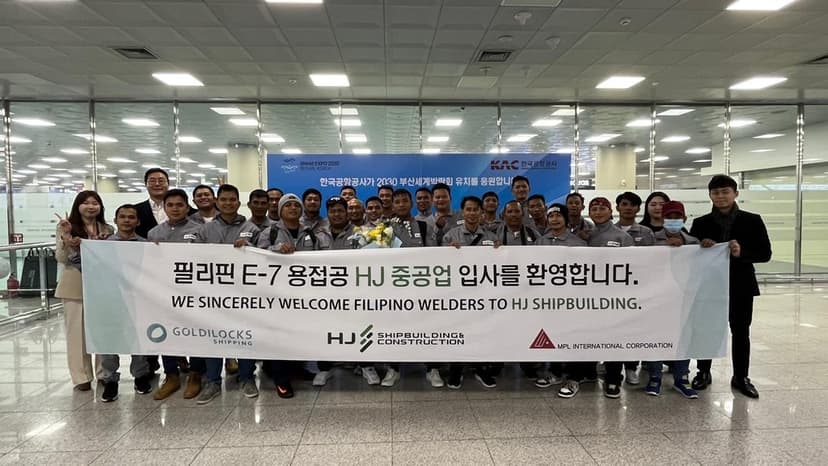 부산 조선소 일손 부족 해소되나…필리핀 용접 노동자 투입
